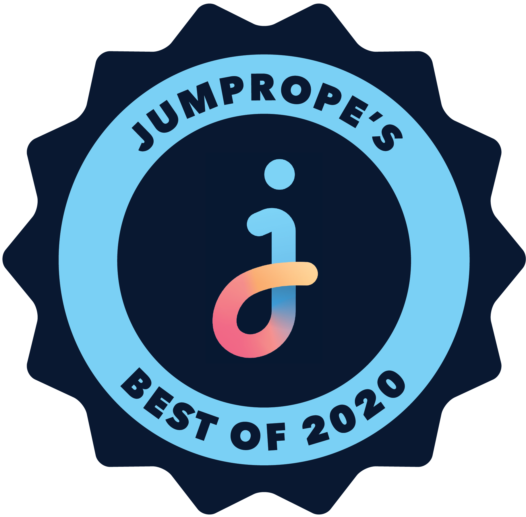 Jumprope's "Best of 2020" badge.